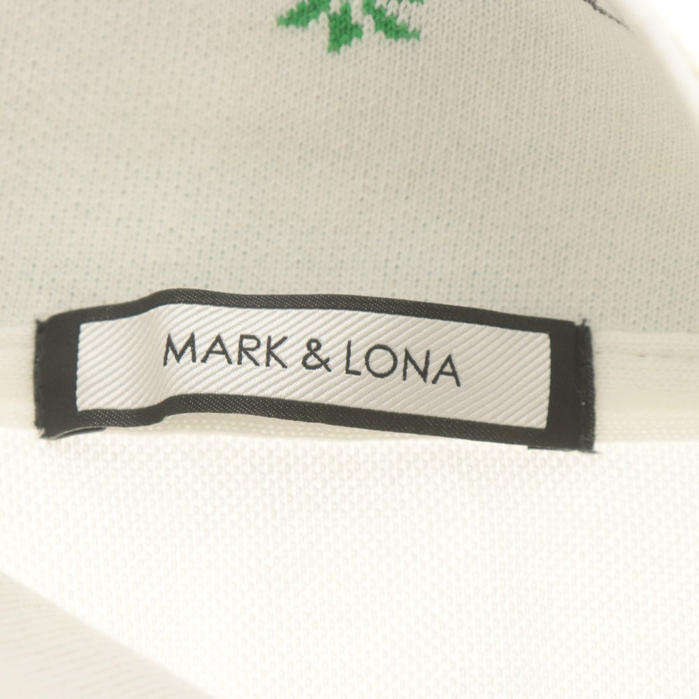 ■ MARK&LONA ポロシャツ 半袖 トップス Hawaii 襟パイナップル柄 ボタン ドクロ レディース キッズ 子供兼用 140 (XS相当) ゴルフウェア