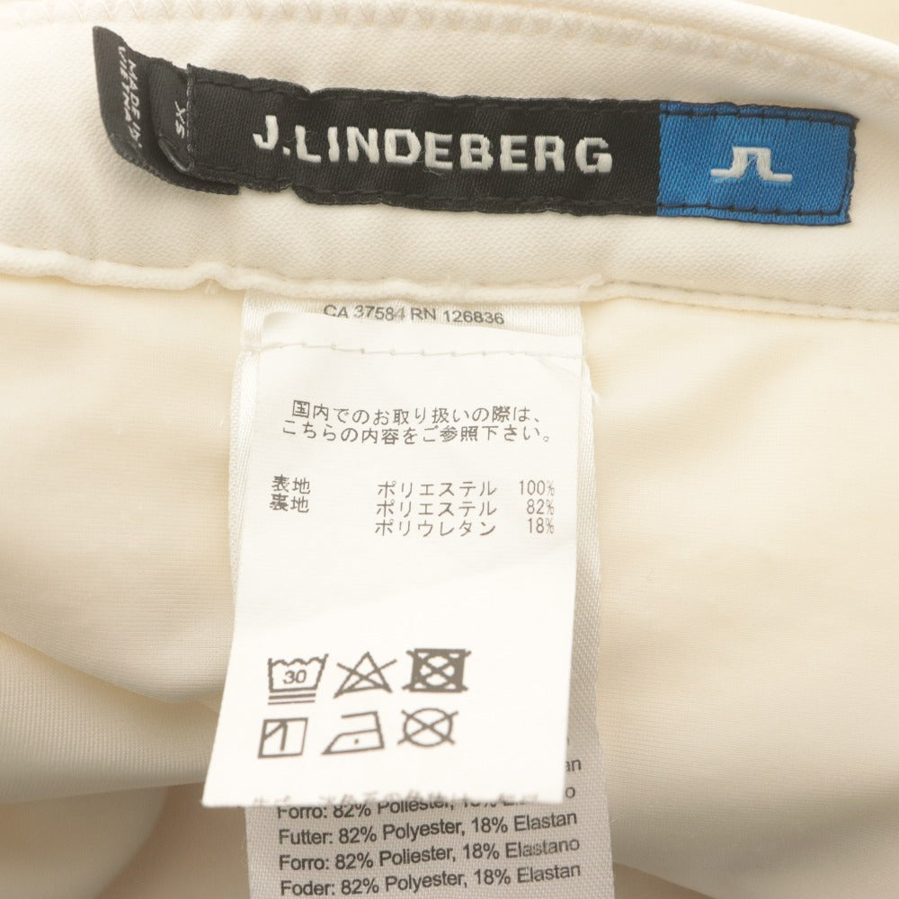 ■ J.LINDEBERG ジェイ リンドバーグ スカート ボトムス ゴルフウェア 無地 レディース XS アイボリー