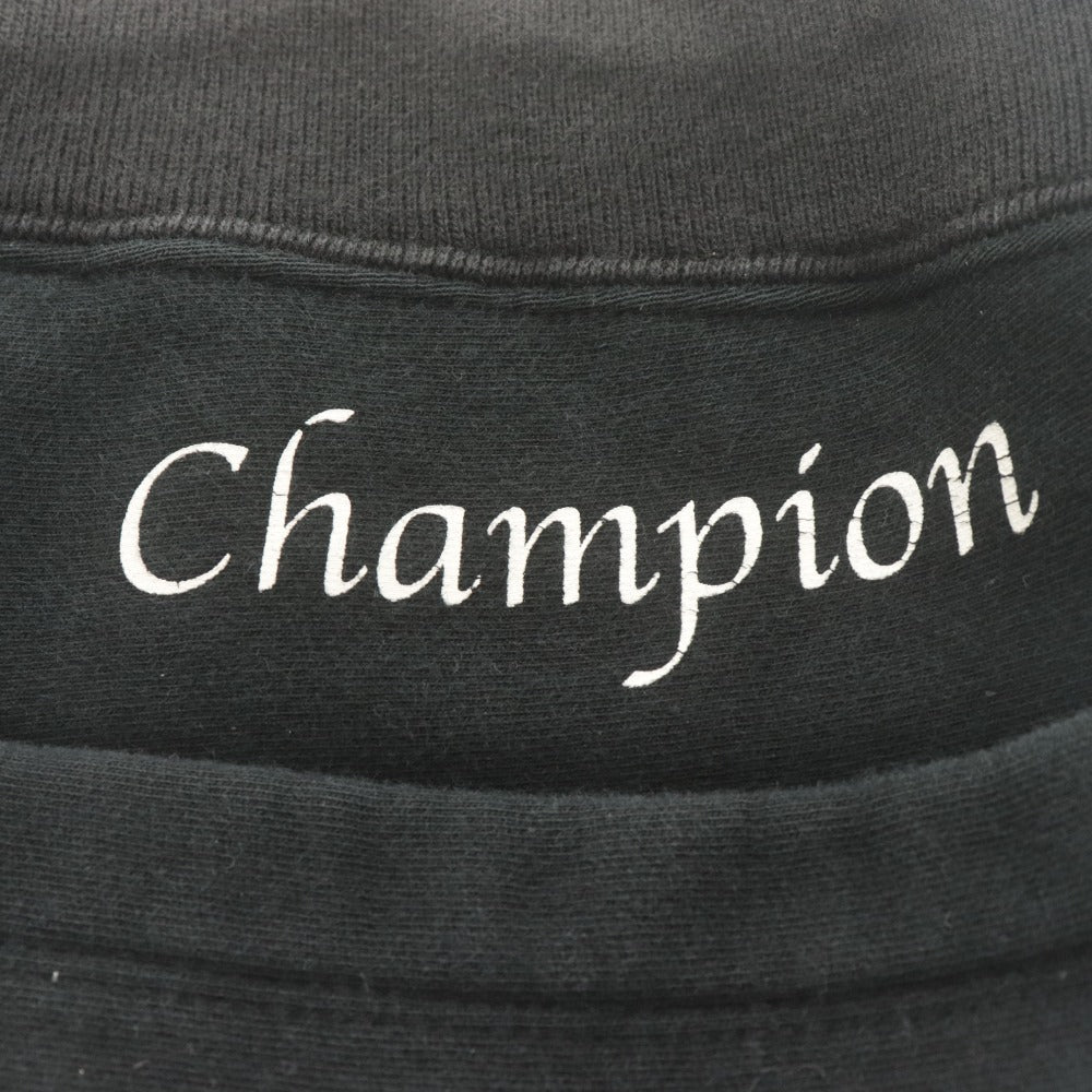 ■ Champion チャンピオン スウェットパンツ ボトムス WIND STOPPER C8-G207 ロゴワッペン 綿 メンズ M 黒
