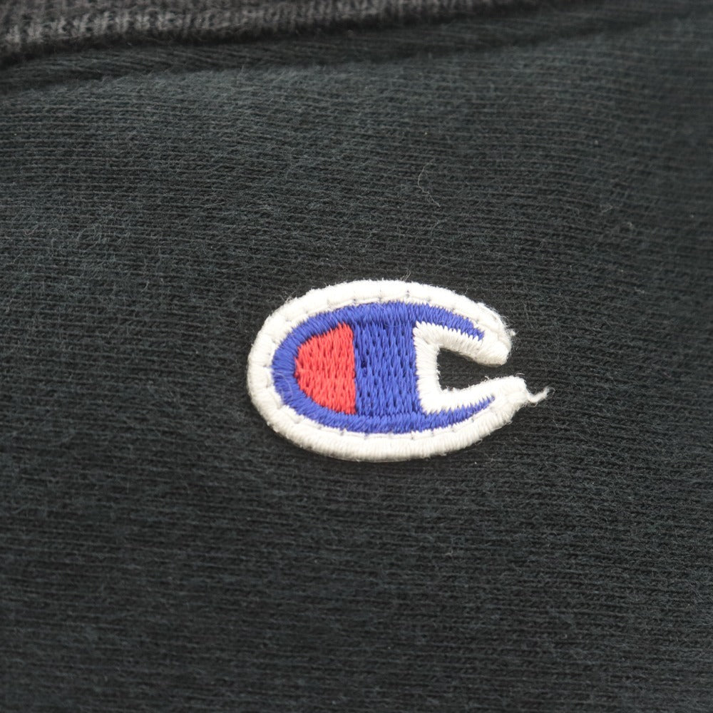 ■ Champion チャンピオン スウェットパンツ ボトムス WIND STOPPER C8-G207 ロゴワッペン 綿 メンズ M 黒