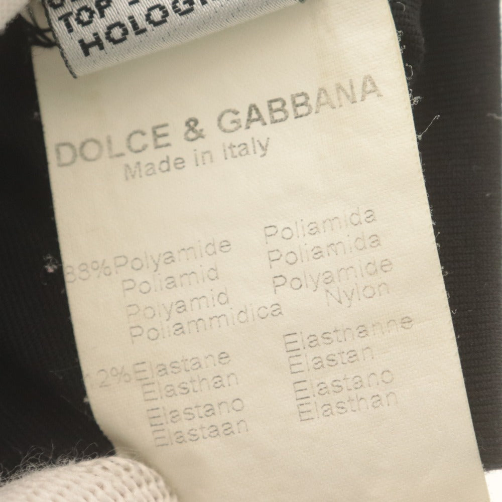 ■ D&G DOLCE&GABBANA キャミソール アンダーウェア ノースリーブ 下着 イタリア製 レディース  ( M～L相当) ブラック 黒