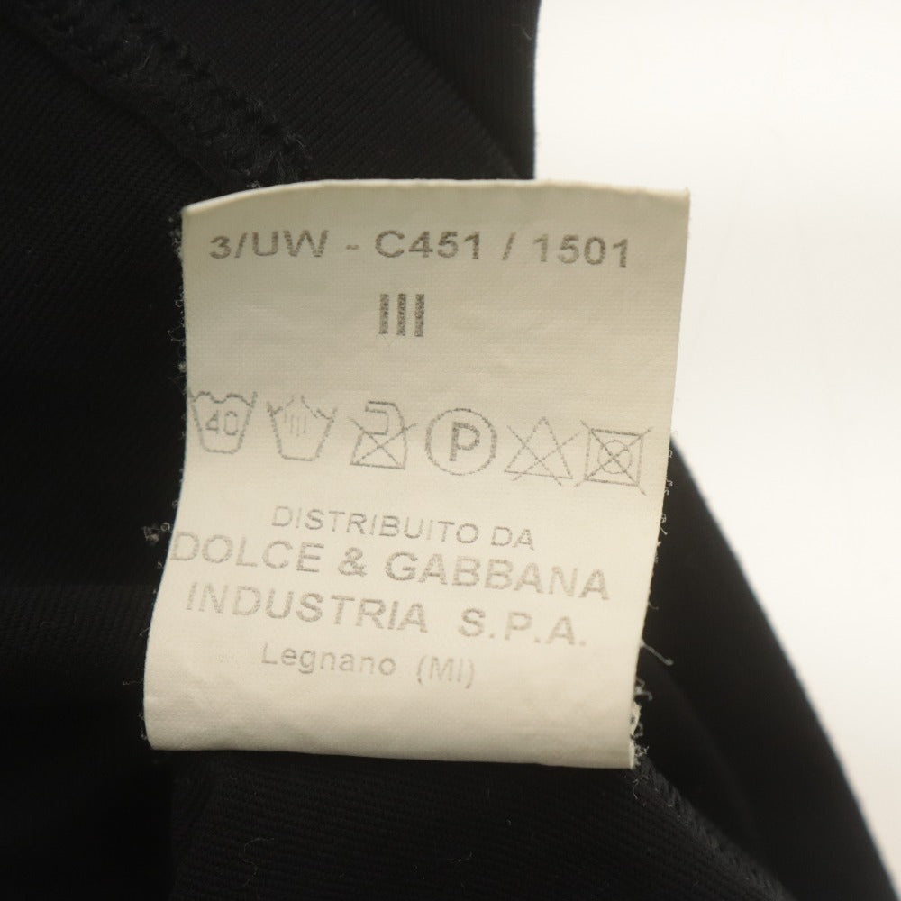 ■ D&G DOLCE&GABBANA キャミソール アンダーウェア ノースリーブ 下着 イタリア製 レディース  ( M～L相当) ブラック 黒