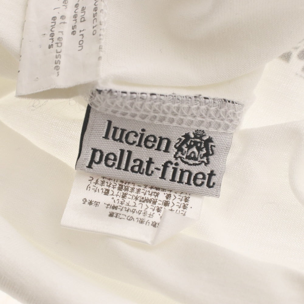 ■ ルシアンペラフィネ Lucien Pellat-Finet カットソー 長袖 ロンT バックプリント ドクロ スカル レディース S ホワイト系