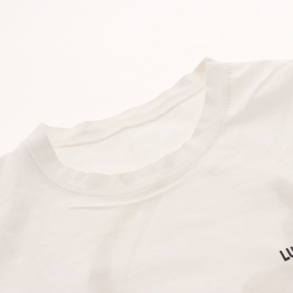 ■ ルシアンペラフィネ lucien pellat-finet Tシャツ 半袖 トップス カットソー スカル ドクロ プリント ロゴ レディース S ホワイト