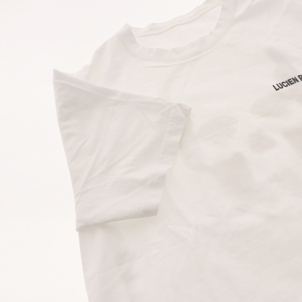 ■ ルシアンペラフィネ lucien pellat-finet Tシャツ 半袖 トップス カットソー スカル ドクロ プリント ロゴ レディース S ホワイト