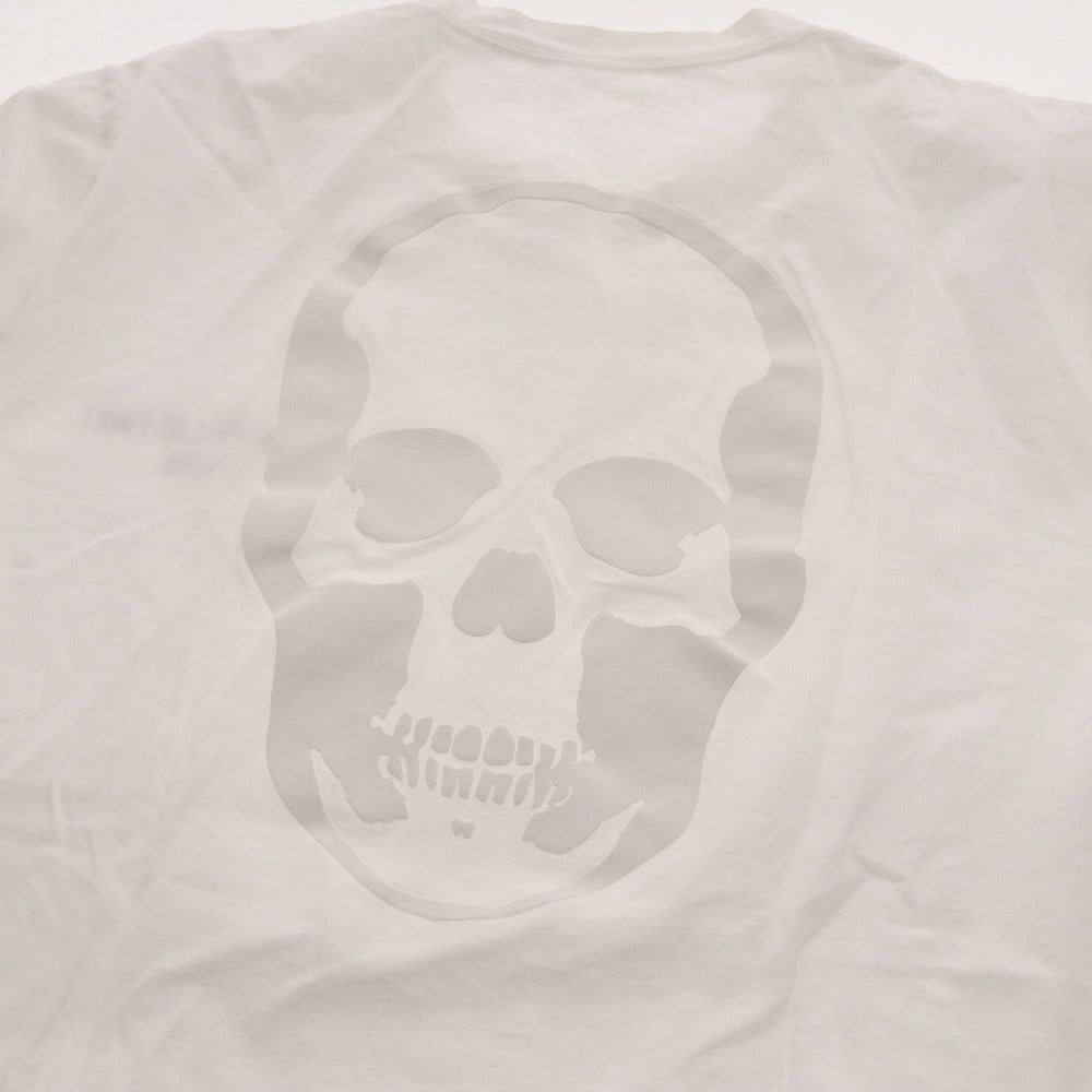 ■ ルシアンペラフィネ lucien pellat-finet Tシャツ 半袖 トップス カットソー スカル ドクロ プリント ロゴ レディース S ホワイト