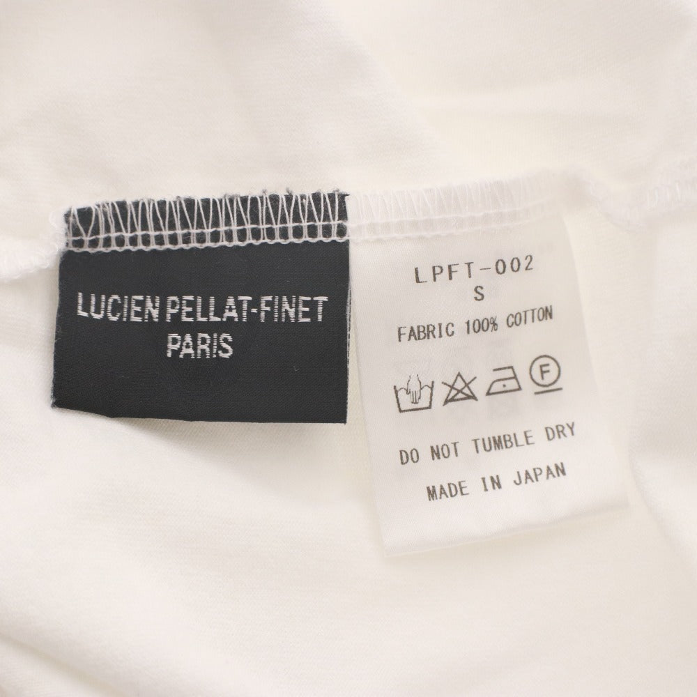 ■ ルシアンペラフィネ lucien pellat-finet Tシャツ 半袖 トップス カットソー スカル ドクロ プリント ロゴ レディース S ホワイト