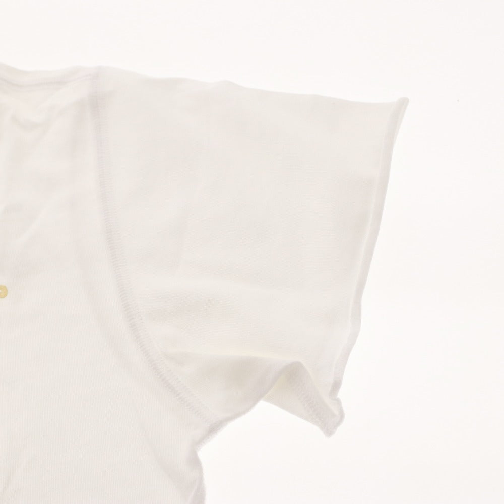 ■ ルシアンペラフィネ lucien pellat-finet Tシャツ 半袖 Vネック トップス カットソー スカル ドクロ レディース XS ホワイト系