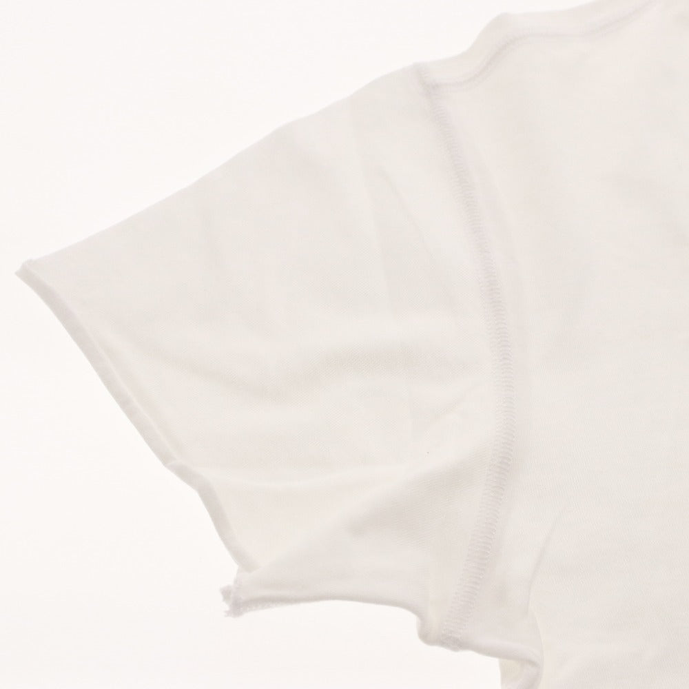 ■ ルシアンペラフィネ lucien pellat-finet Tシャツ 半袖 Vネック トップス カットソー スカル ドクロ レディース XS ホワイト系