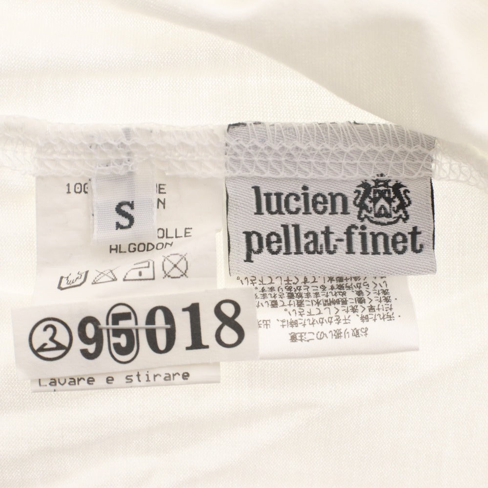 ■ ルシアンペラフィネ lucien pellat-finet Tシャツ 半袖 丸首 トップス カットソー スカル ドクロ レディース S グレー ホワイト系