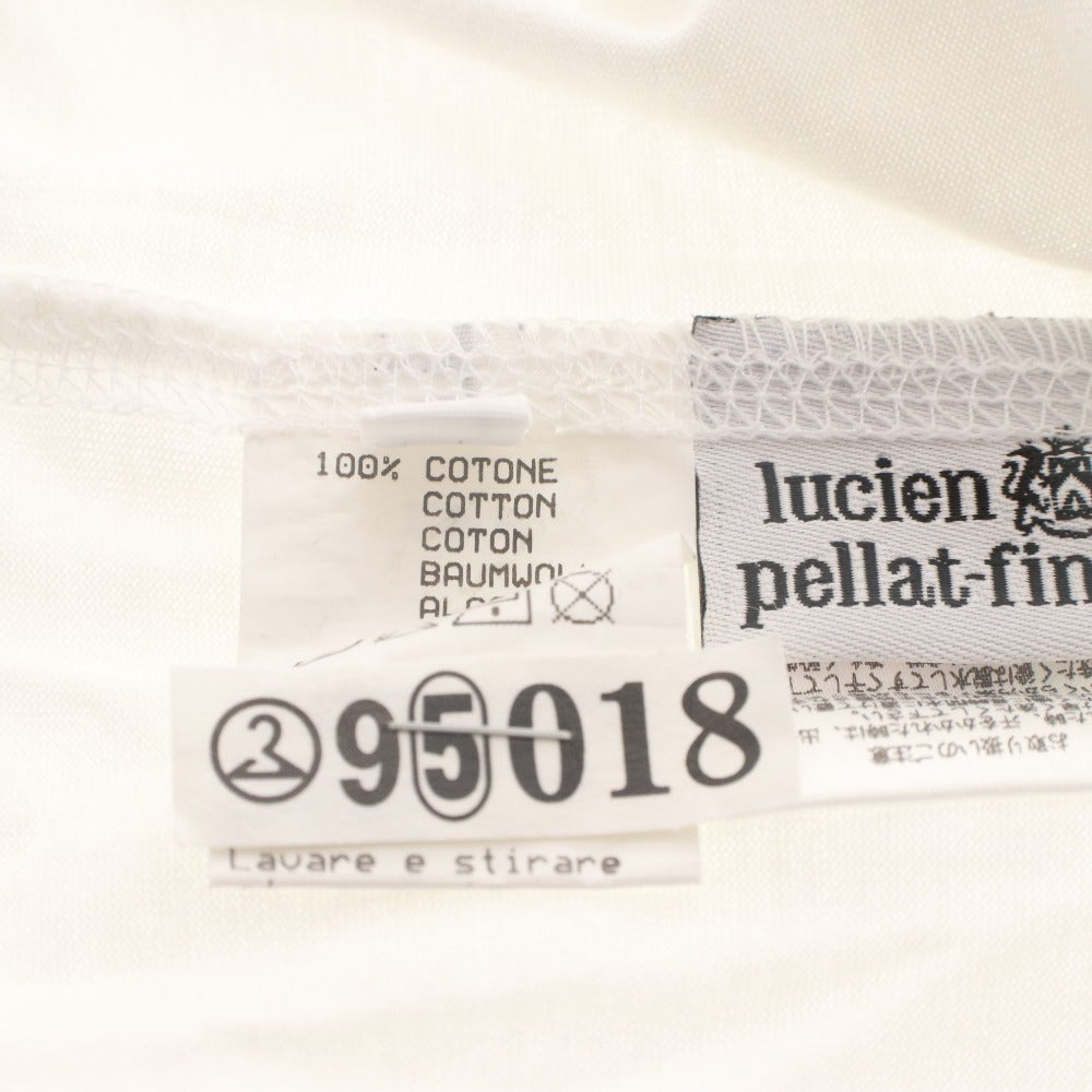 ■ ルシアンペラフィネ lucien pellat-finet Tシャツ 半袖 丸首 トップス カットソー スカル ドクロ レディース S グレー ホワイト系