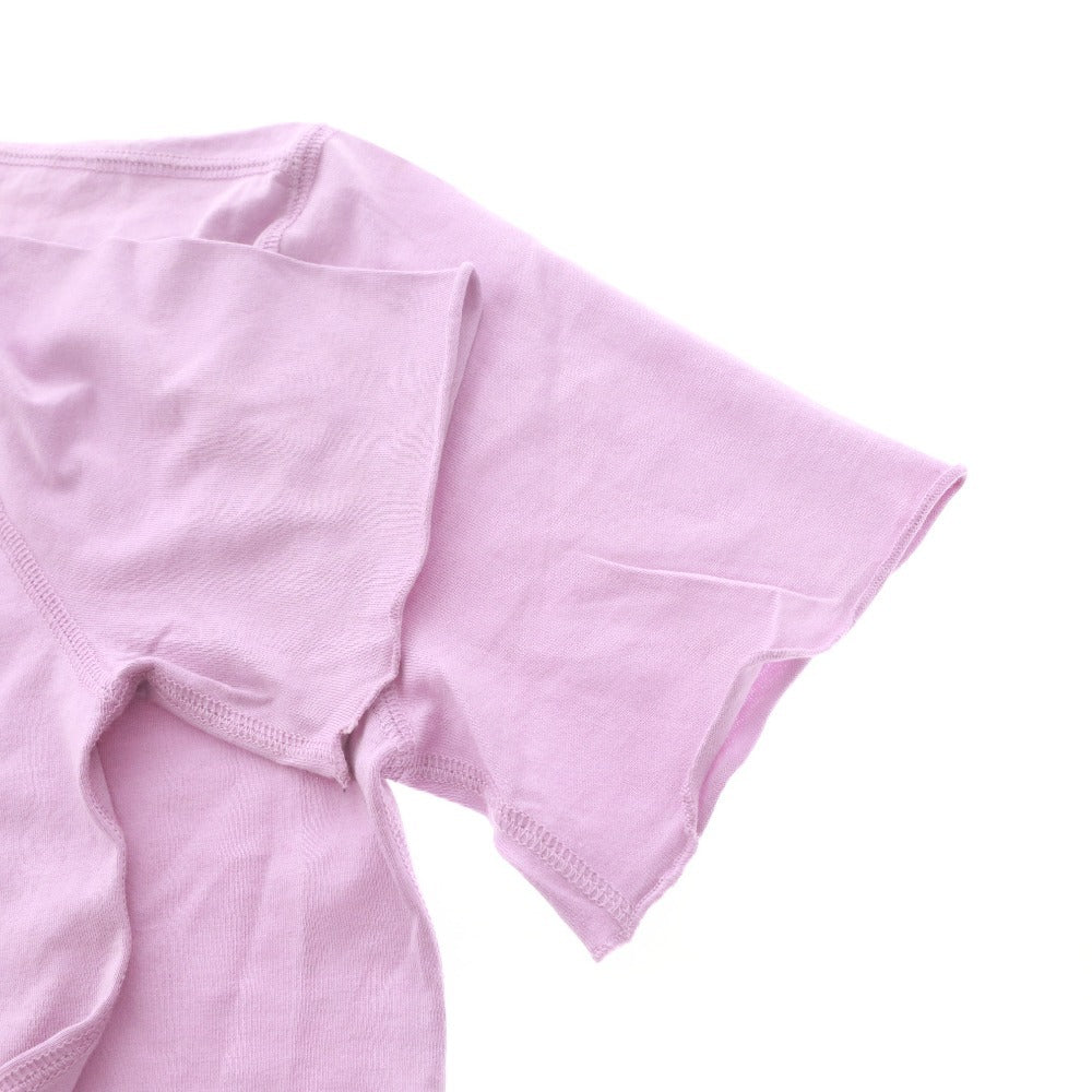 ■ ルシアンペラフィネ lucien pellat-finet Tシャツ 半袖 丸首 トップス カットソー スカル ドクロ スタッズ レディース S パープル