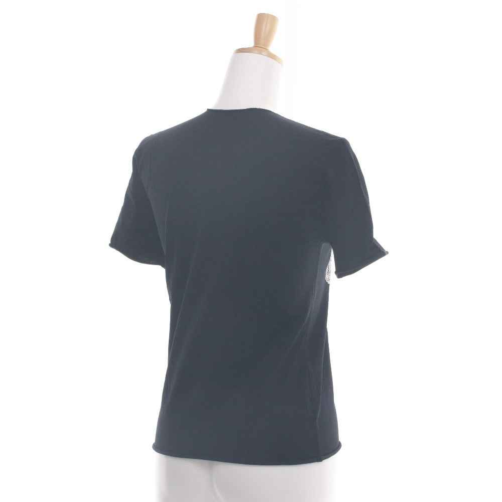 ■ ルシアンペラフィネ lucien pellat-finet Tシャツ 半袖 丸首 トップス カットソー スカル ドクロ ラインストーン レディース XS