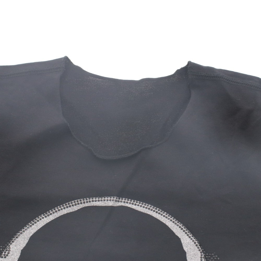 ■ ルシアンペラフィネ lucien pellat-finet Tシャツ 半袖 丸首 トップス カットソー スカル ドクロ ラインストーン レディース XS