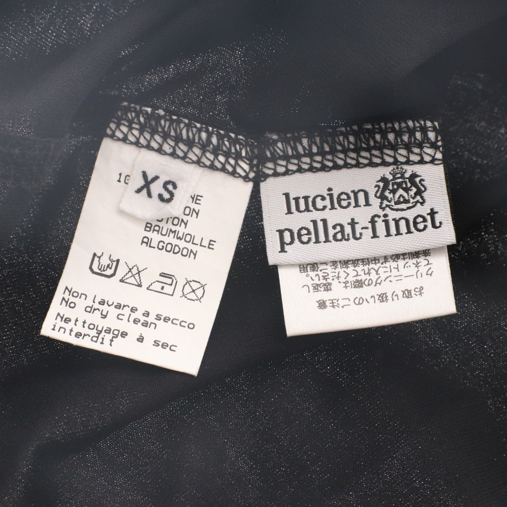 ■ ルシアンペラフィネ lucien pellat-finet Tシャツ 半袖 丸首 トップス カットソー スカル ドクロ ラインストーン レディース XS