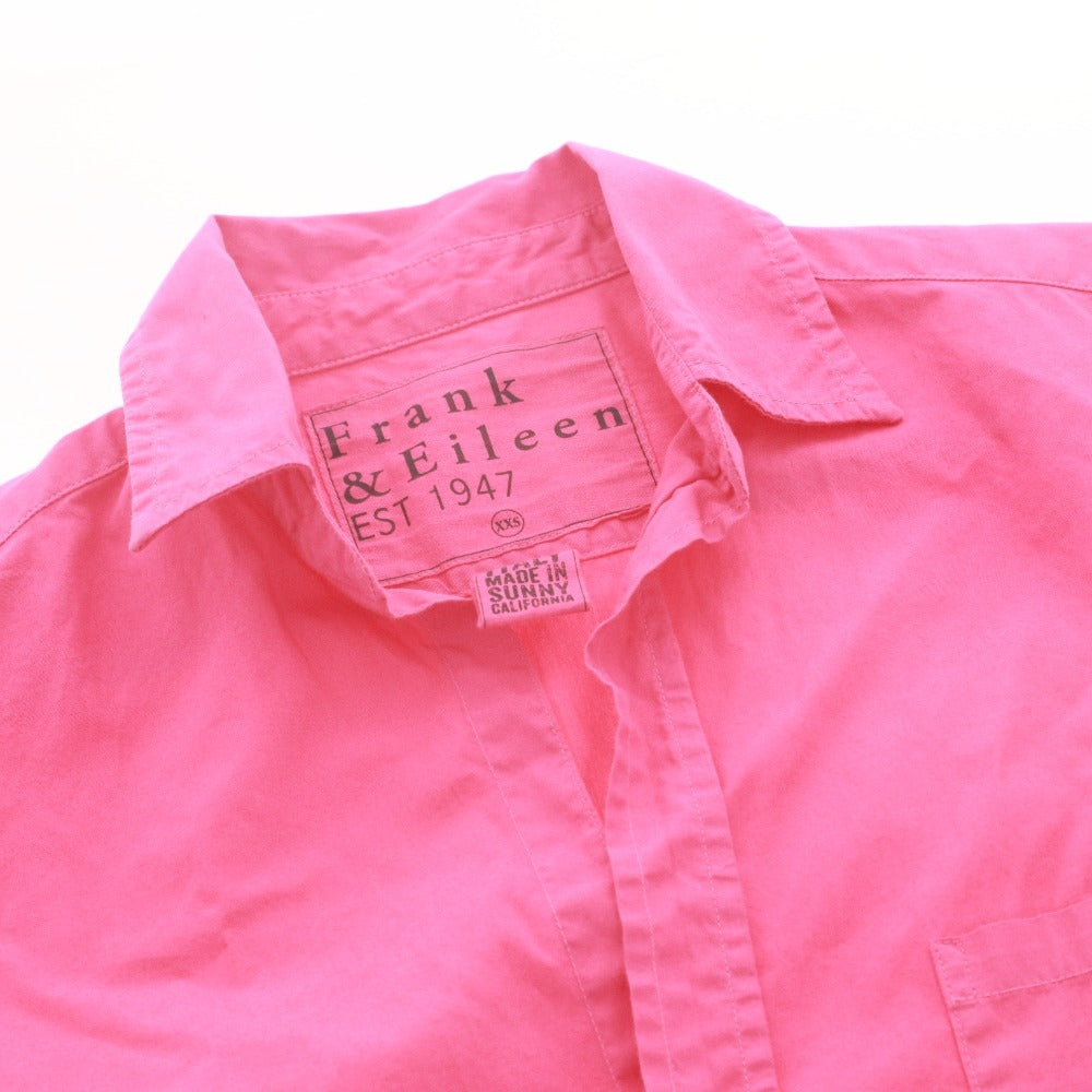 ■ フランクアンドアイリーン Frank&Eileen シャツ 長袖 トップス アメリカ製 コットン メンズ XXS ピンク