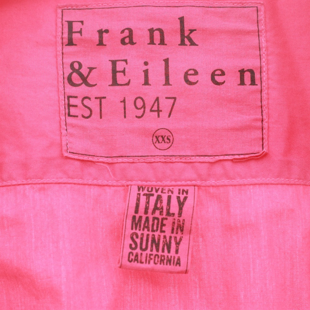 ■ フランクアンドアイリーン Frank&Eileen シャツ 長袖 トップス アメリカ製 コットン メンズ XXS ピンク