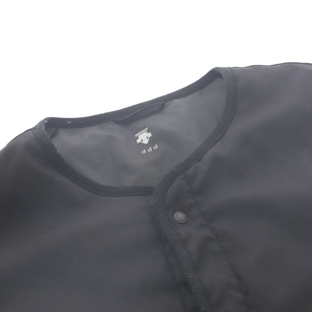 ■ デサント DESCENTE ディーディーディー ddd ライトパフカーディガンジャケット アウター メンズ L ブラック