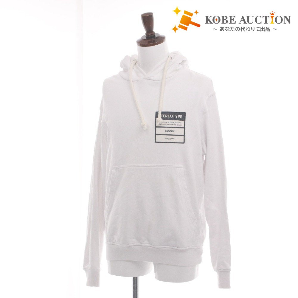 ■ メゾンマルジェラ MaisonMargiela パーカー フーディ 長袖 トップス ステレオタイプ フード スウェット メンズ 44(M相当）ホワイト