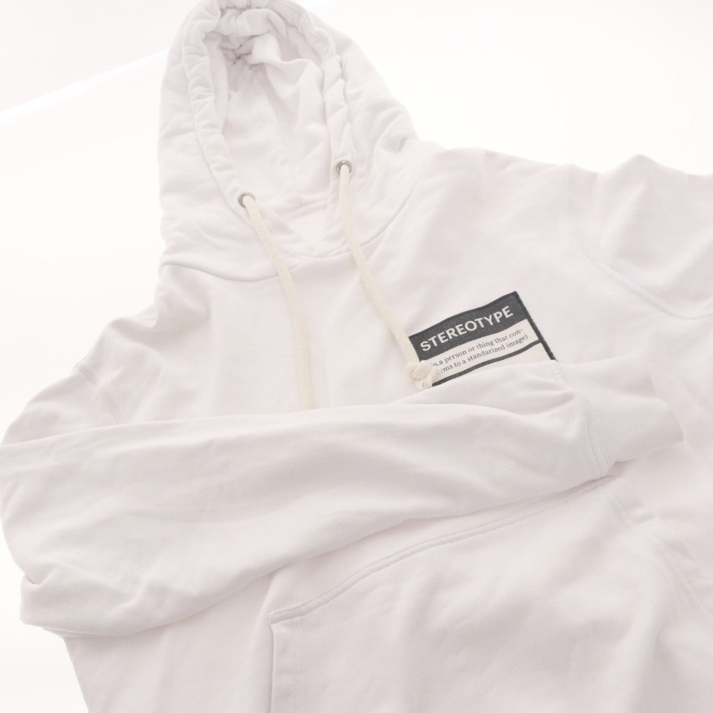 ■ メゾンマルジェラ MaisonMargiela パーカー フーディ 長袖 トップス ステレオタイプ フード スウェット メンズ 44(M相当）ホワイト