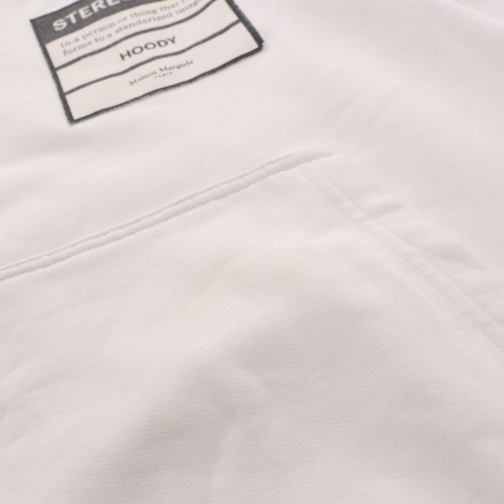 ■ メゾンマルジェラ MaisonMargiela パーカー フーディ 長袖 トップス ステレオタイプ フード スウェット メンズ 44(M相当）ホワイト