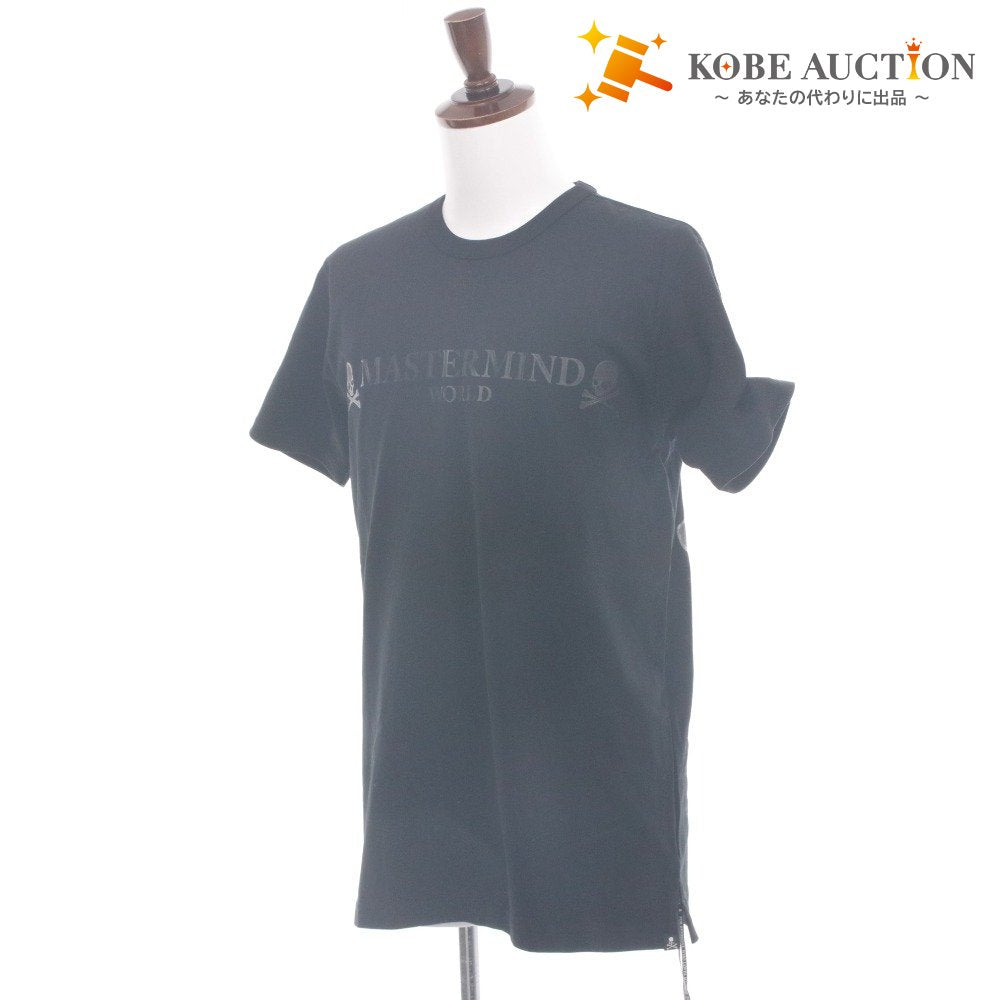 ■ マスターマインドワールド MASTERMIND WORLD Tシャツ 半袖 トップス カットソー ロゴ プリント スカル ドクロ メンズ M ブラック