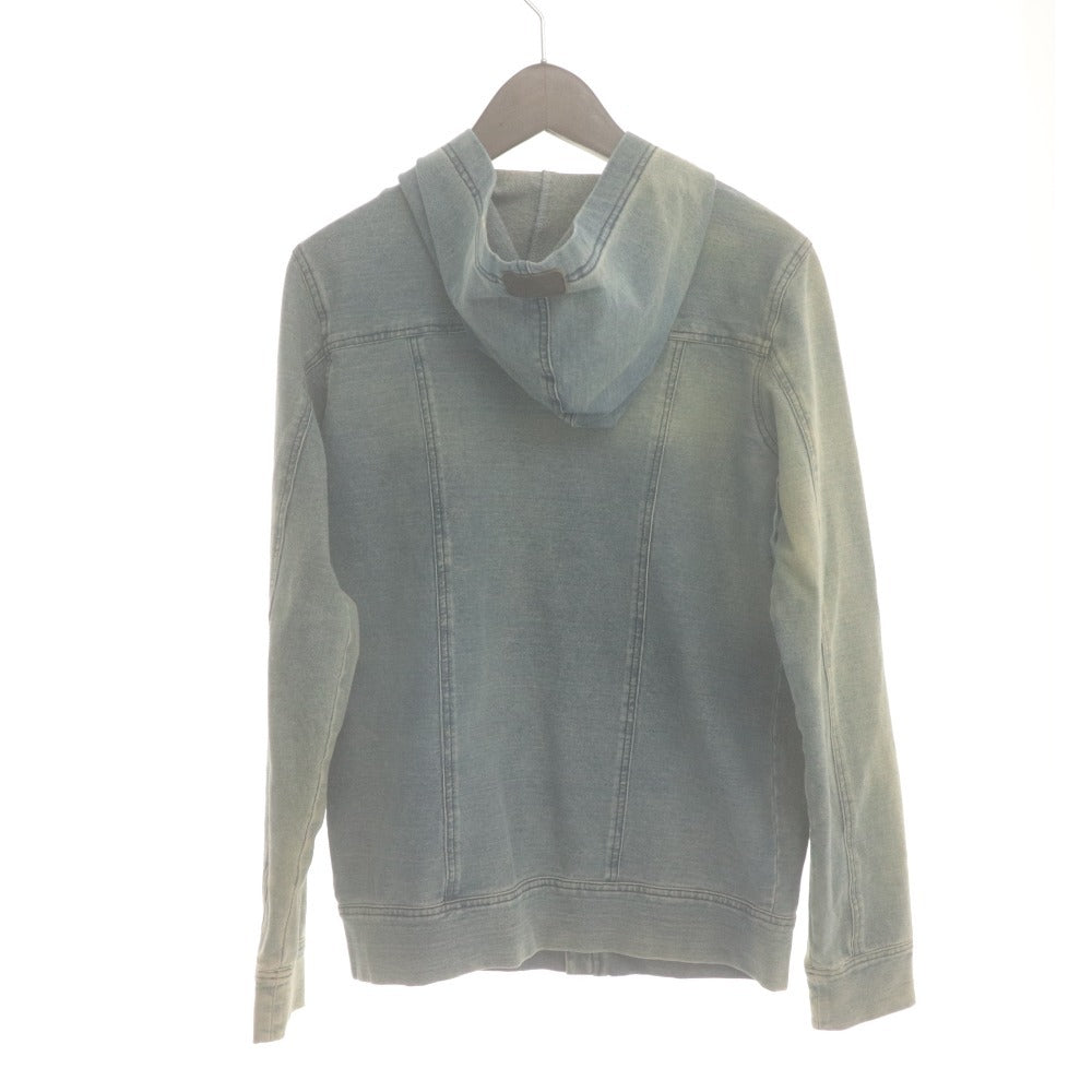 ■ DOLCE＆GABBANA ドルチェアンドガッバーナ パーカー 長袖 トップス デニム ジップアップ フーディ キッズ 11/12 144-156cm ブルー