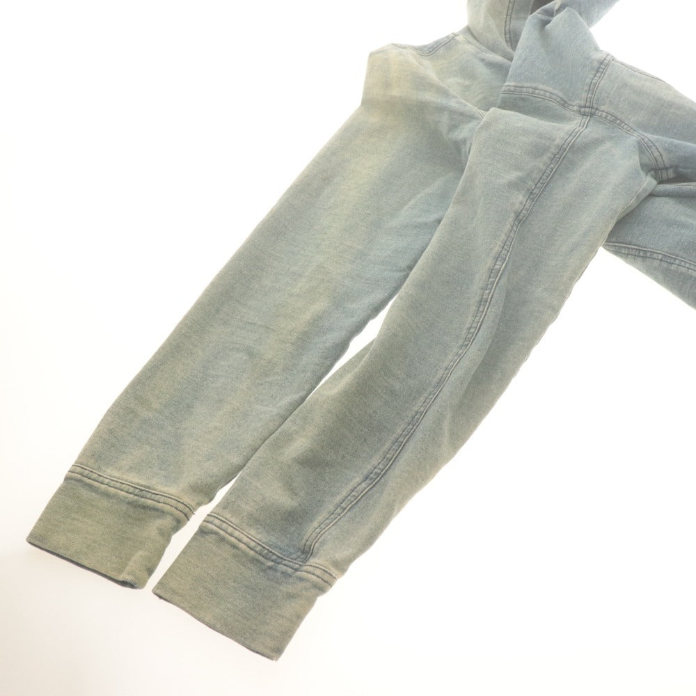 ■ DOLCE＆GABBANA ドルチェアンドガッバーナ パーカー 長袖 トップス デニム ジップアップ フーディ キッズ 11/12 144-156cm ブルー