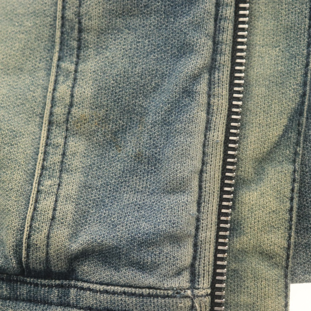 ■ DOLCE＆GABBANA ドルチェアンドガッバーナ パーカー 長袖 トップス デニム ジップアップ フーディ キッズ 11/12 144-156cm ブルー