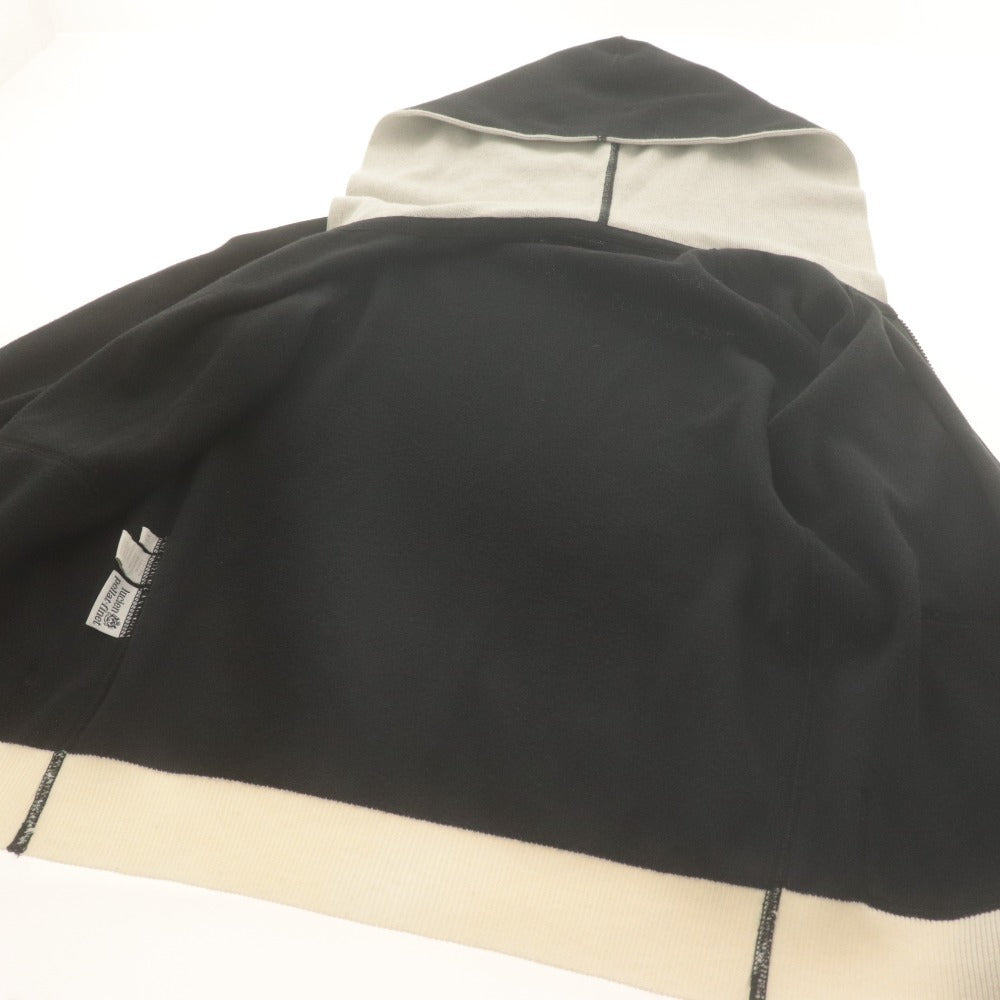 ■ Lucien Pellat-Finet ルシアンペラフィネ パーカー 長袖 トップス ジップアップ フーディ スカル カシミヤ混 レディース XS ブラック