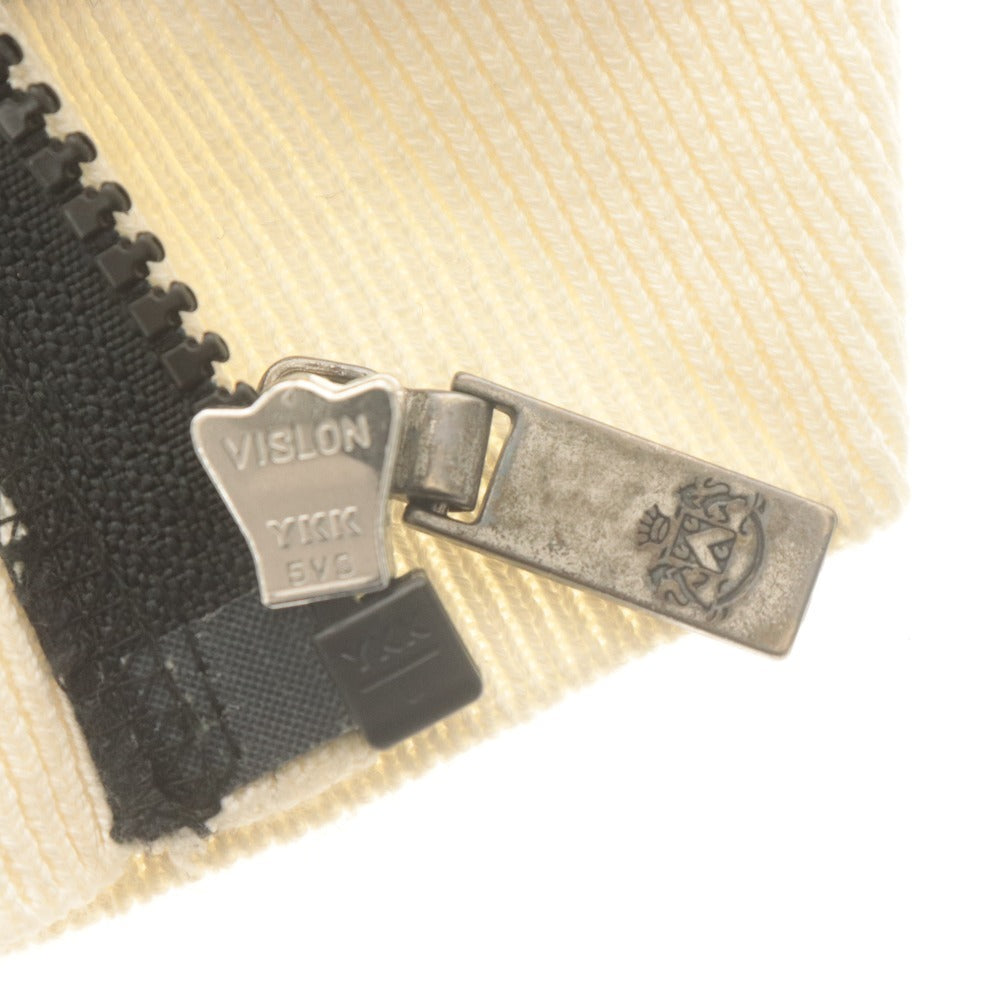 ■ Lucien Pellat-Finet ルシアンペラフィネ パーカー 長袖 トップス ジップアップ フーディ スカル カシミヤ混 レディース XS ブラック