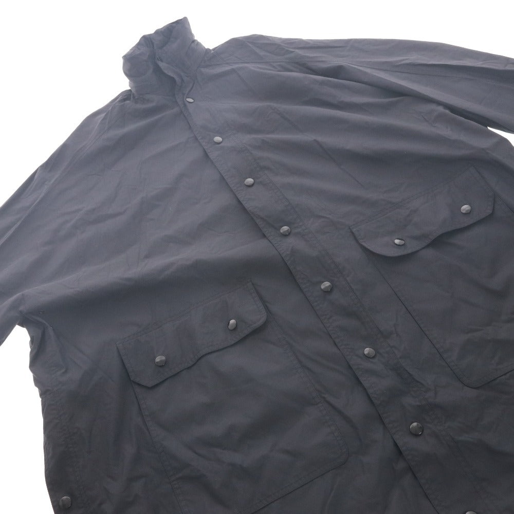 ■ バレンシアガ BALENCIAGA オペラレインコート アウター 505145 TXD12 1000 オーバーサイズ イタリア製 ナイロン メンズ 36 ブラック