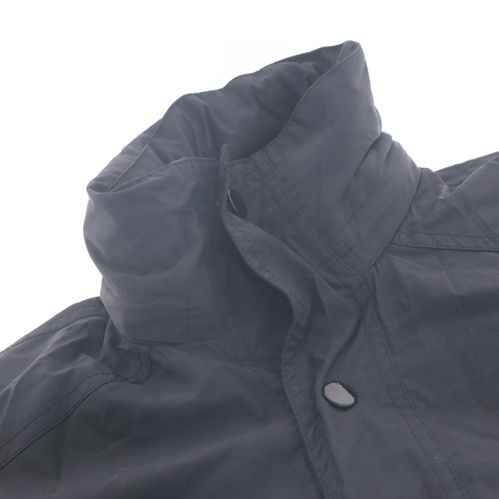 ■ バレンシアガ BALENCIAGA オペラレインコート アウター 505145 TXD12 1000 オーバーサイズ イタリア製 ナイロン メンズ 36 ブラック