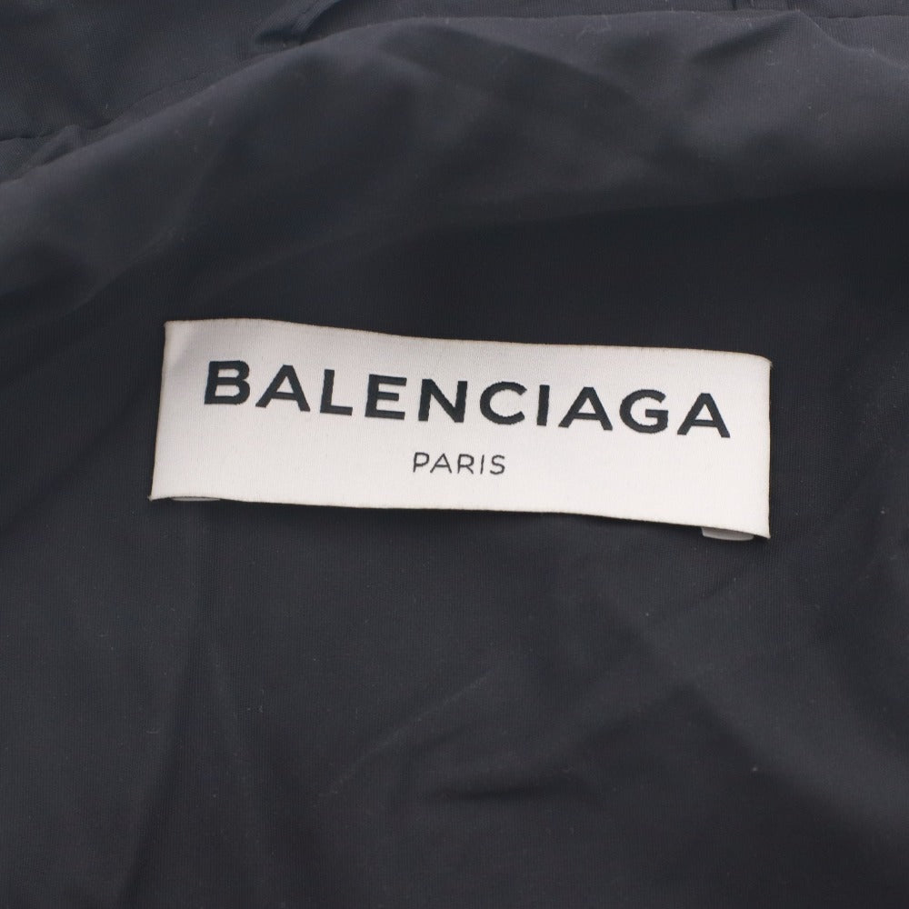 ■ バレンシアガ BALENCIAGA オペラレインコート アウター 505145 TXD12 1000 オーバーサイズ イタリア製 ナイロン メンズ 36 ブラック