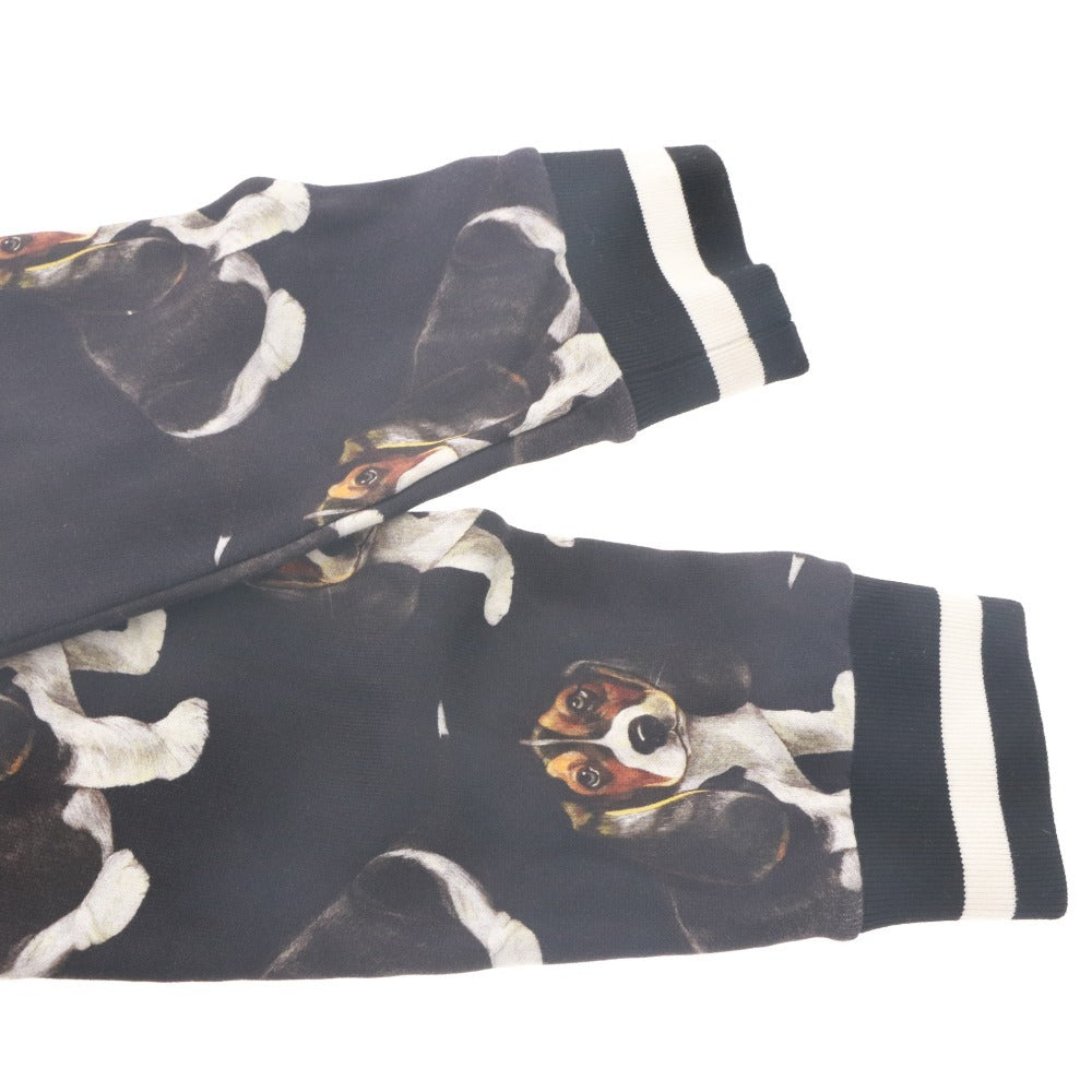 ■ ドルチェアンドガッバーナ DOLCE＆GABBANA パーカー ジップアップ トップス プリント キッズ ジュニア 11/12(144-156cm) ブラック系