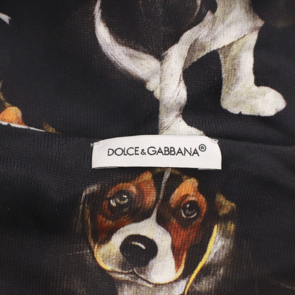 ■ ドルチェアンドガッバーナ DOLCE＆GABBANA パーカー ジップアップ トップス プリント キッズ ジュニア 11/12(144-156cm) ブラック系