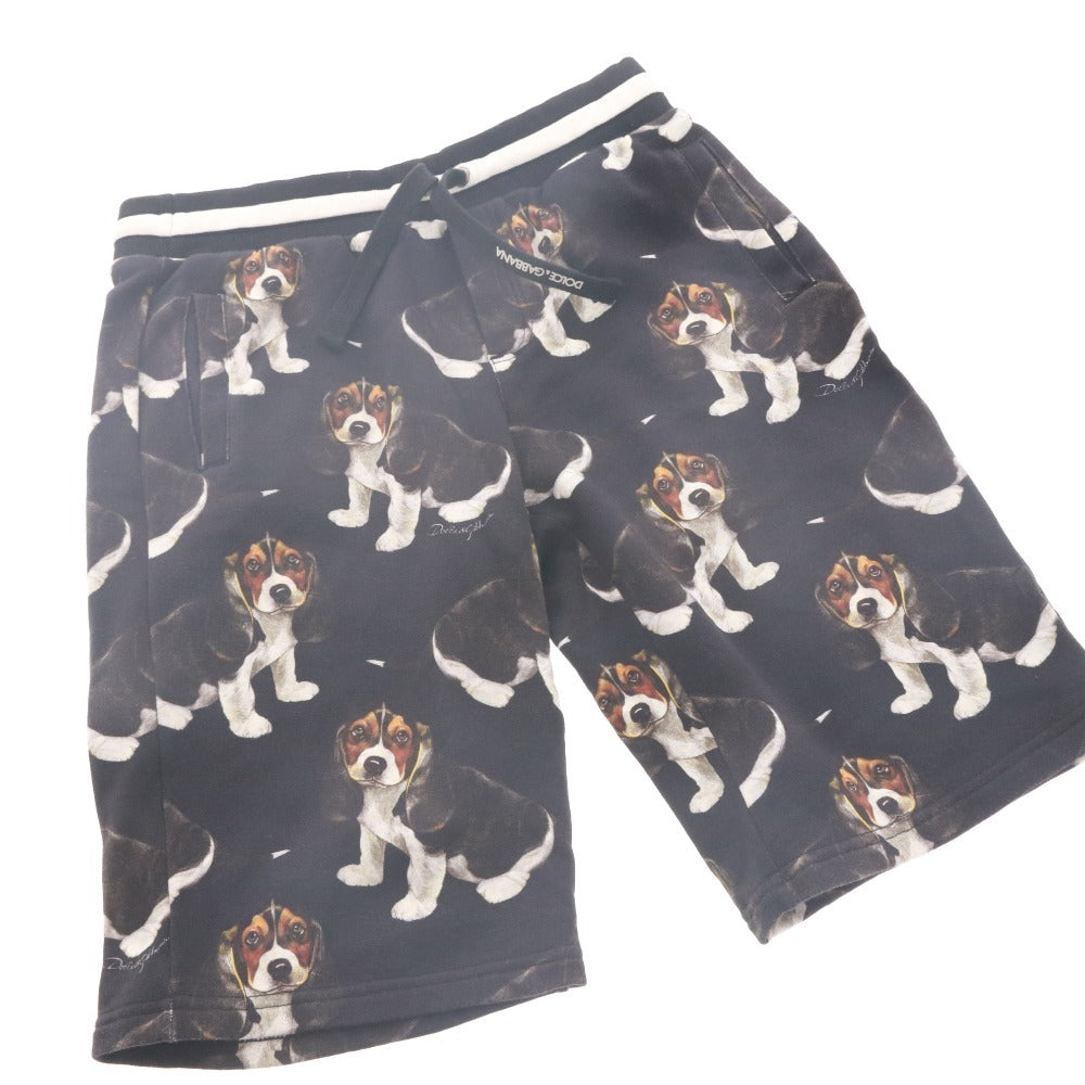 ■ ドルチェアンドガッバーナ ハーフパンツ ショート ボトムス 犬 ドッグ キッズ ジュニア 子供 11/12(144-156cm) ブラック系