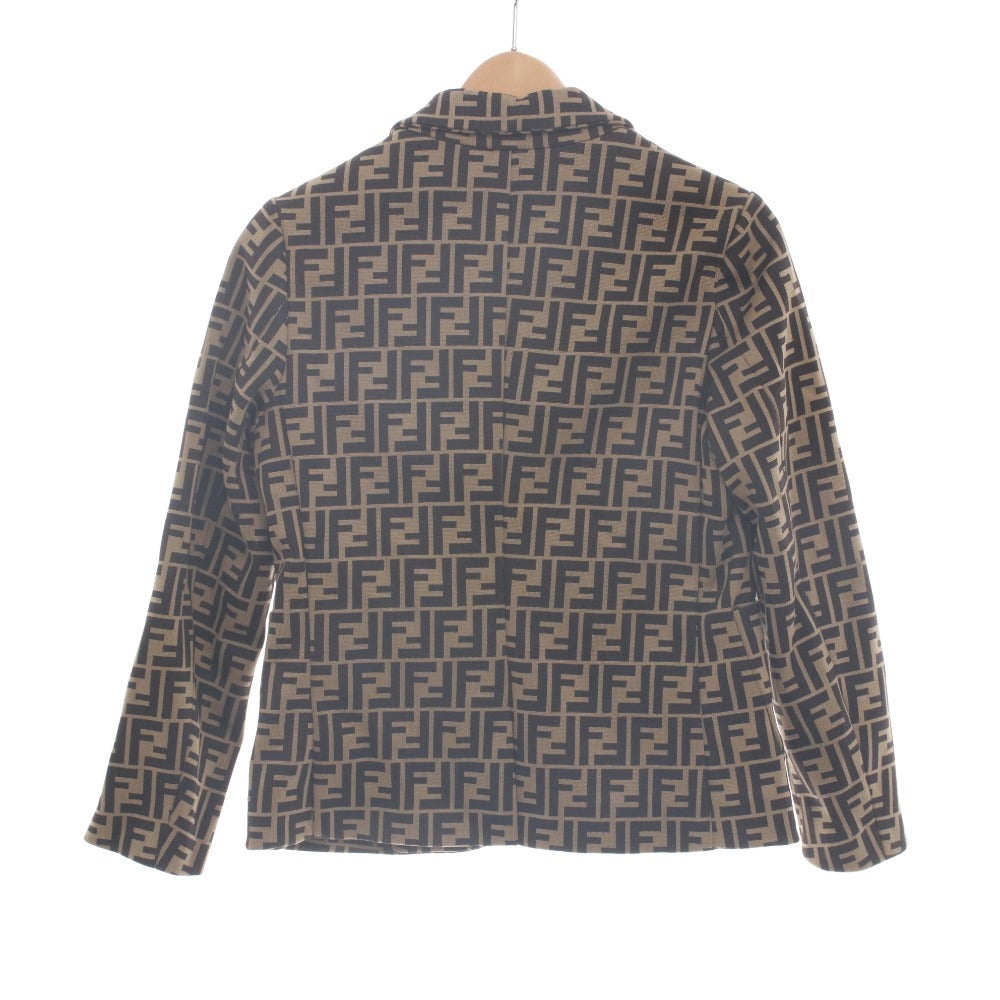 ■ フェンディ FENDI KIDS ジャケット 長袖 アウター ズッカ柄 キッズ ジュニア 子供 12A(150~160cm相当）ブラウン系