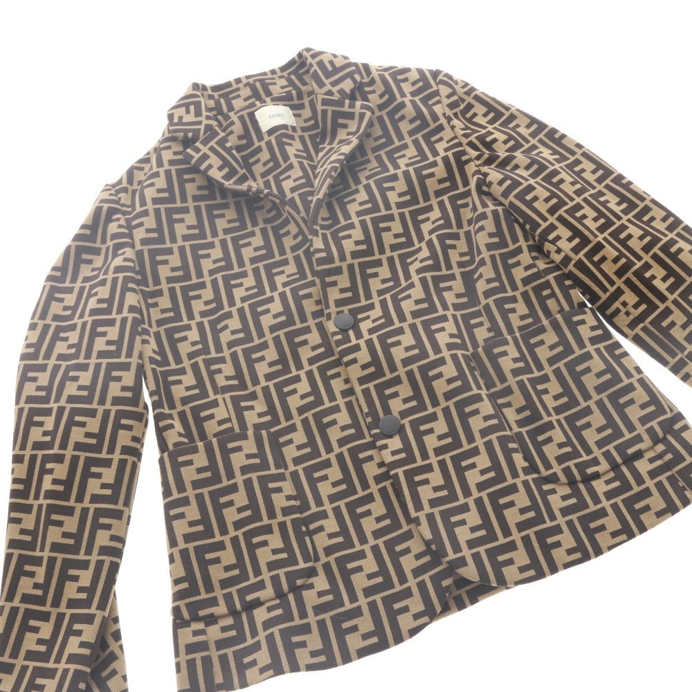 ■ フェンディ FENDI KIDS ジャケット 長袖 アウター ズッカ柄 キッズ ジュニア 子供 12A(150~160cm相当）ブラウン系