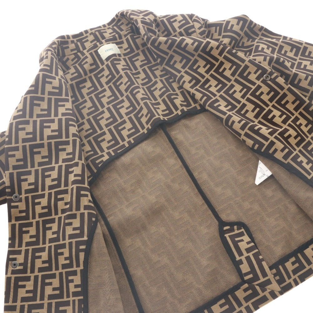■ フェンディ FENDI KIDS ジャケット 長袖 アウター ズッカ柄 キッズ ジュニア 子供 12A(150~160cm相当）ブラウン系