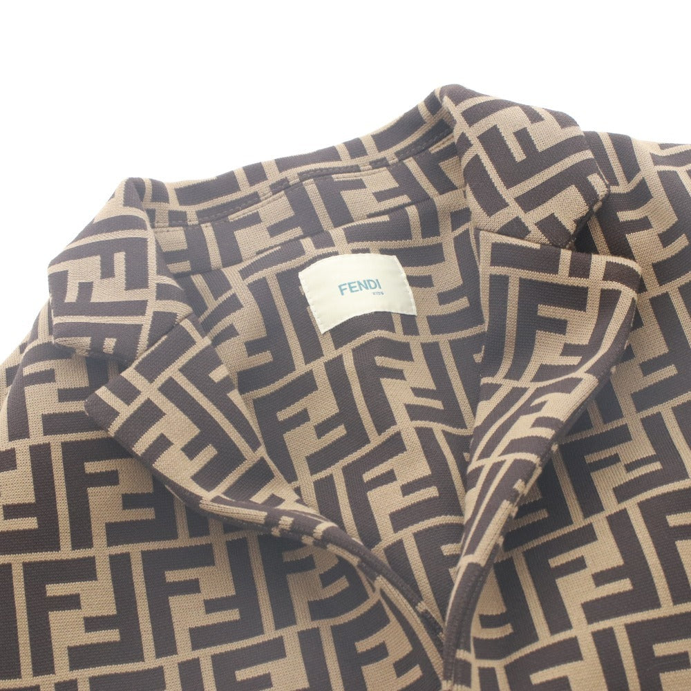 ■ フェンディ FENDI KIDS ジャケット 長袖 アウター ズッカ柄 キッズ ジュニア 子供 12A(150~160cm相当）ブラウン系
