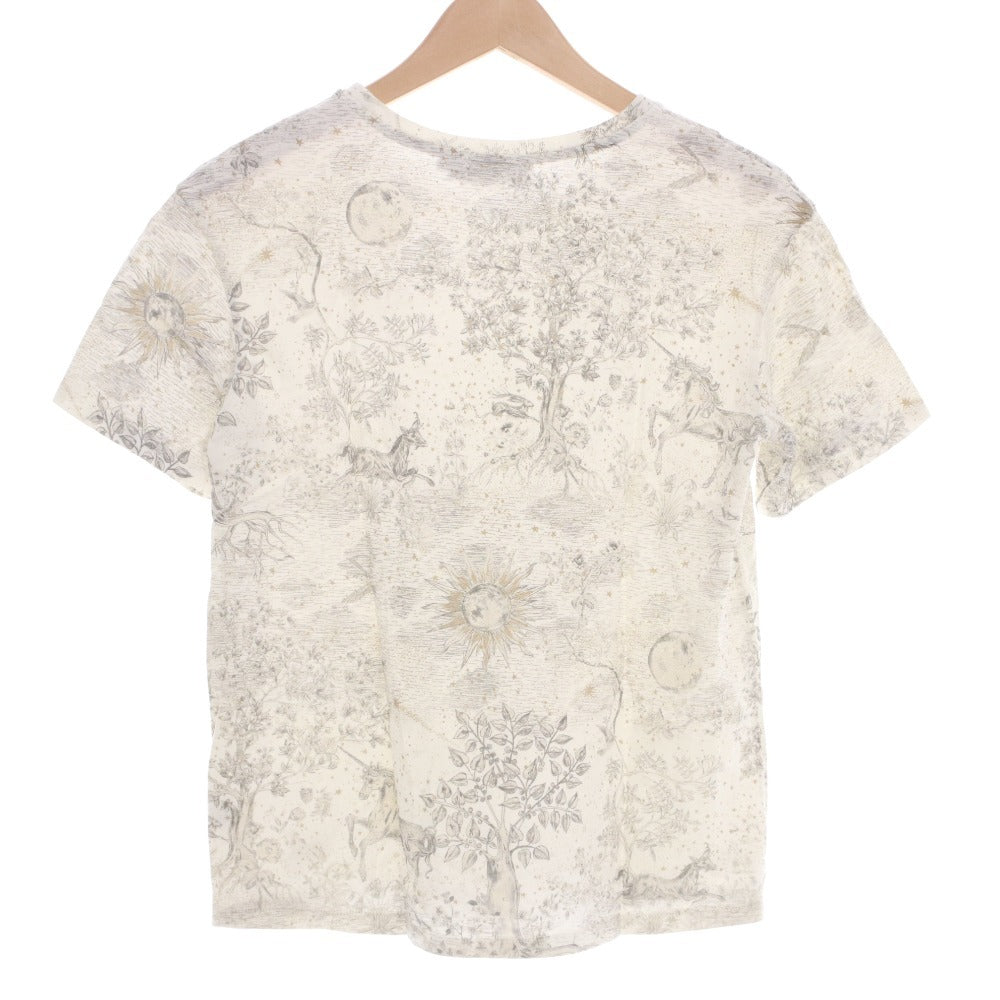 ■ クリスチャンディオール Tシャツ カットソー 半袖 トップス 総柄 ユニコーン キッズ ジュニア 12+(150cm相当） グレー ホワイト系