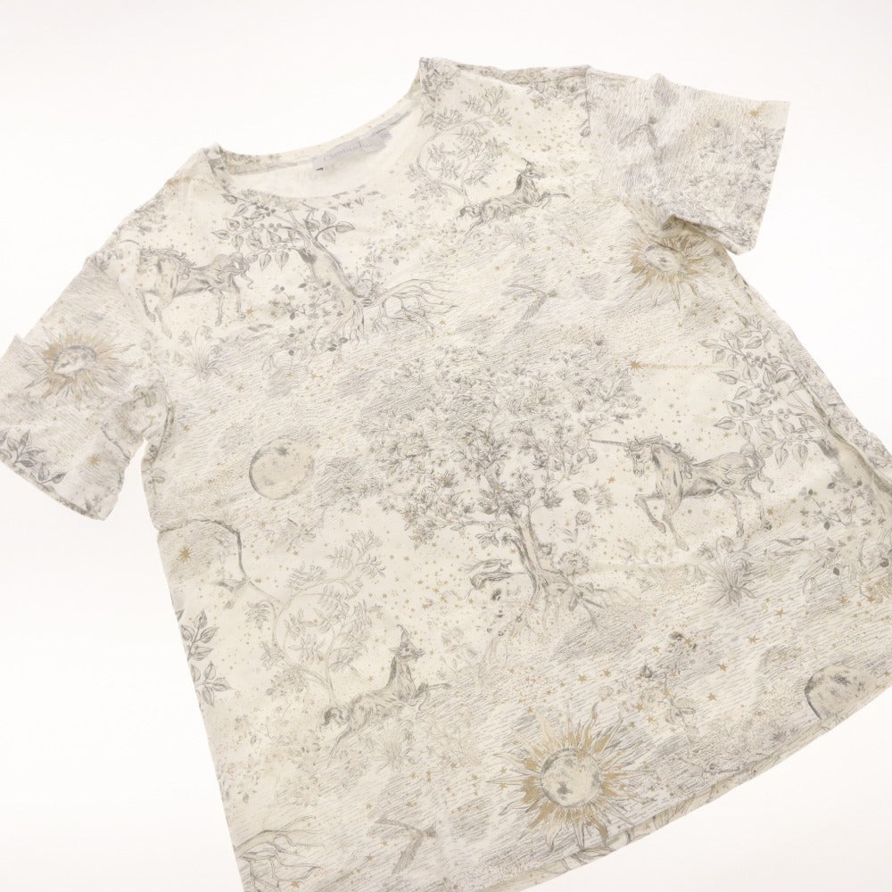 ■ クリスチャンディオール Tシャツ カットソー 半袖 トップス 総柄 ユニコーン キッズ ジュニア 12+(150cm相当） グレー ホワイト系