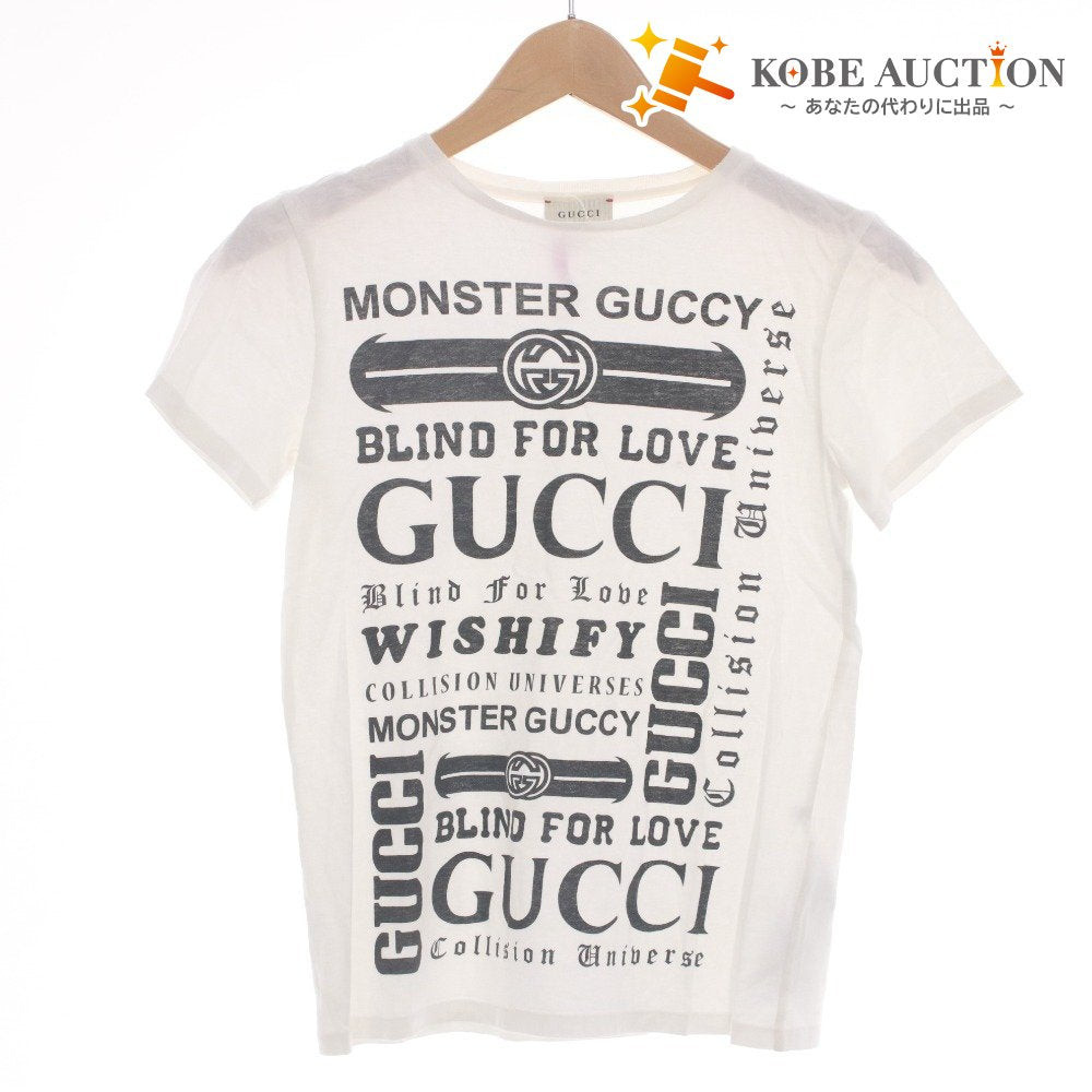 ■ グッチ GUCCI Tシャツ 半袖 トップス ロゴ イタリア製 キッズ ジュニア 子供 10(140cm相当）ホワイト系