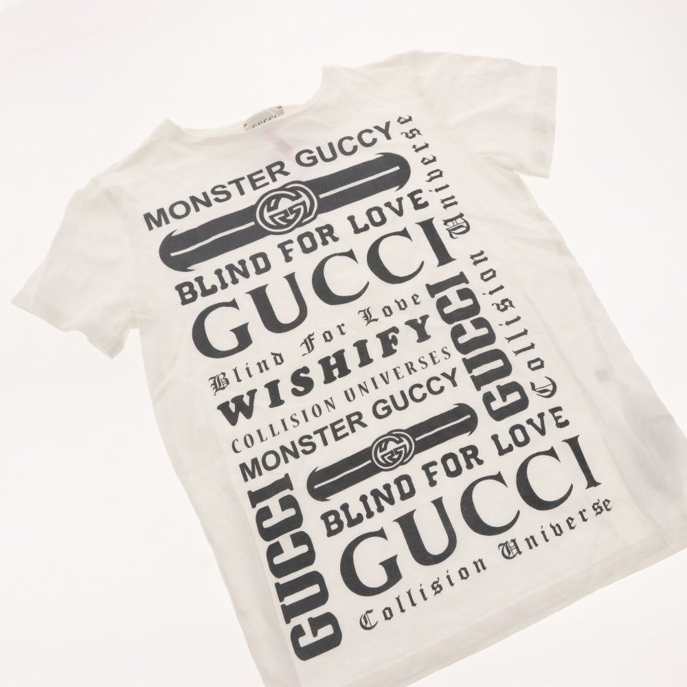 ■ グッチ GUCCI Tシャツ 半袖 トップス ロゴ イタリア製 キッズ ジュニア 子供 10(140cm相当）ホワイト系
