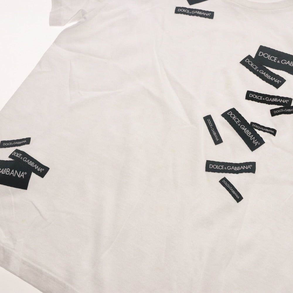 ■ ドルチェアンドガッバーナ DOLCE&GABBANA Tシャツ 半袖 トップス ロゴ 子供服 キッズ ジュニア 9/10(132-143cm） ホワイト