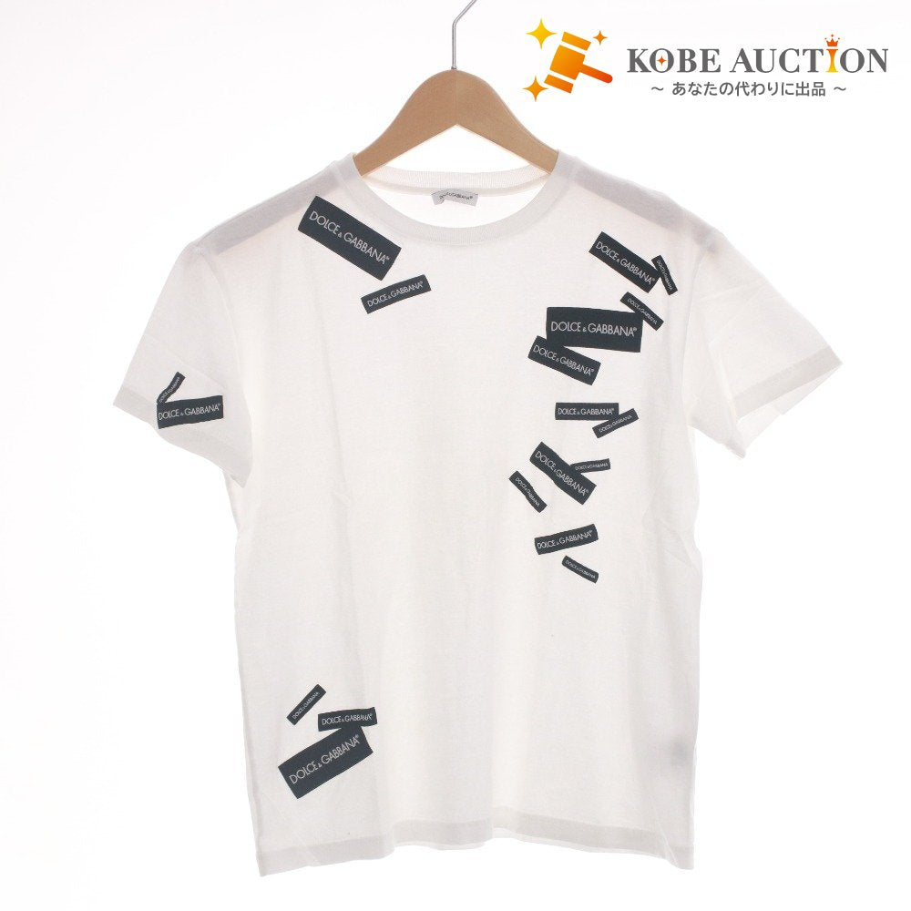 ■ ドルチェアンドガッバーナ DOLCE&GABBANA Tシャツ 半袖 トップス ロゴ 子供服 キッズ ジュニア 11/12(144-156cm）ホワイト