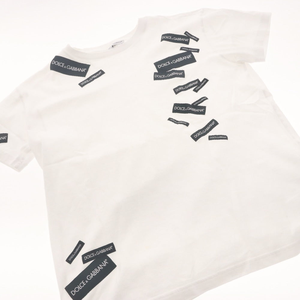 ■ ドルチェアンドガッバーナ DOLCE&GABBANA Tシャツ 半袖 トップス ロゴ 子供服 キッズ ジュニア 11/12(144-156cm）ホワイト