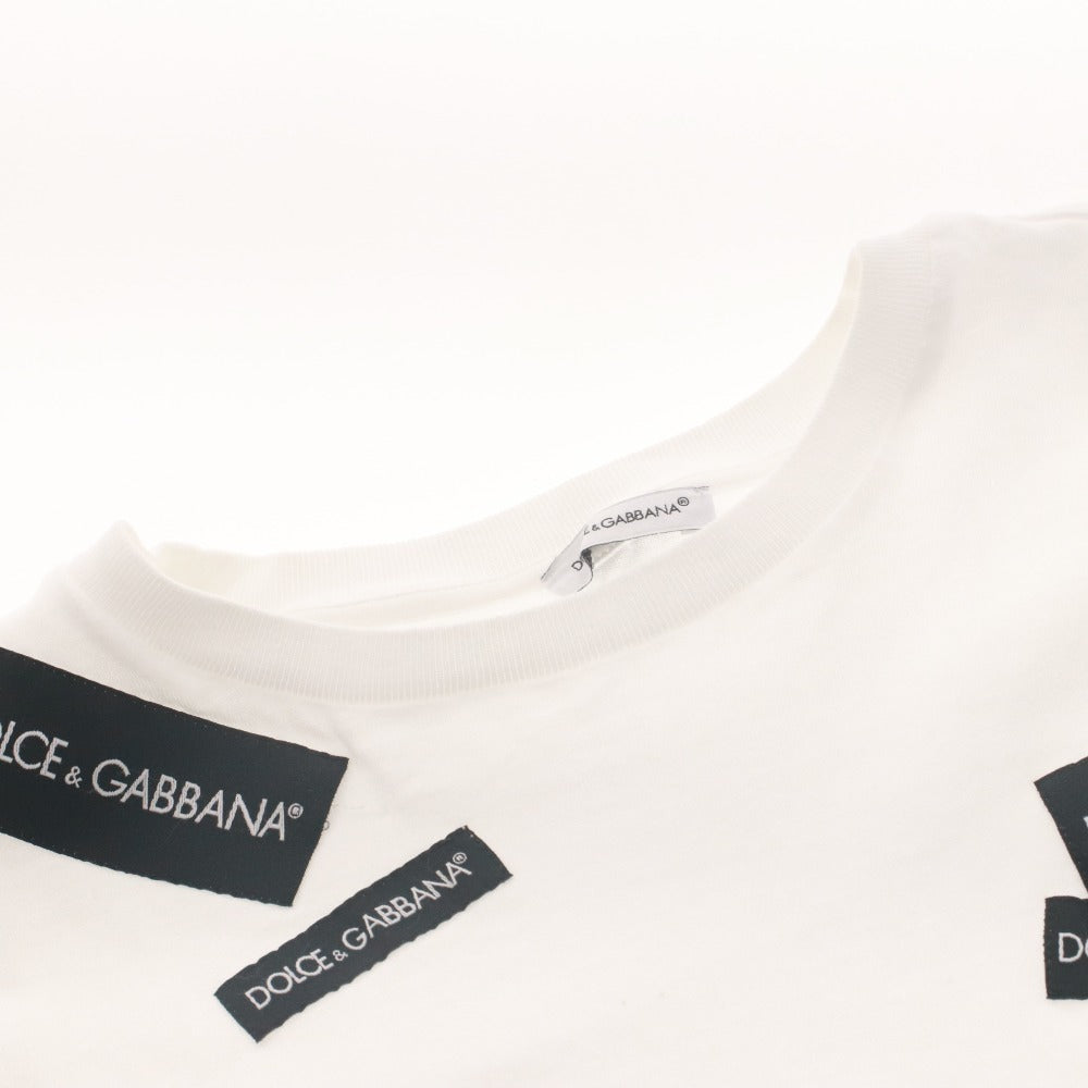 ■ ドルチェアンドガッバーナ DOLCE&GABBANA Tシャツ 半袖 トップス ロゴ 子供服 キッズ ジュニア 11/12(144-156cm）ホワイト