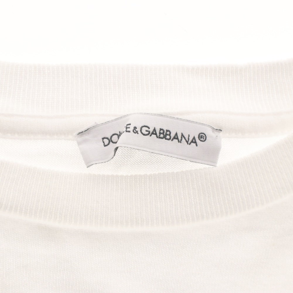 ■ ドルチェアンドガッバーナ DOLCE&GABBANA Tシャツ 半袖 トップス ロゴ 子供服 キッズ ジュニア 11/12(144-156cm）ホワイト